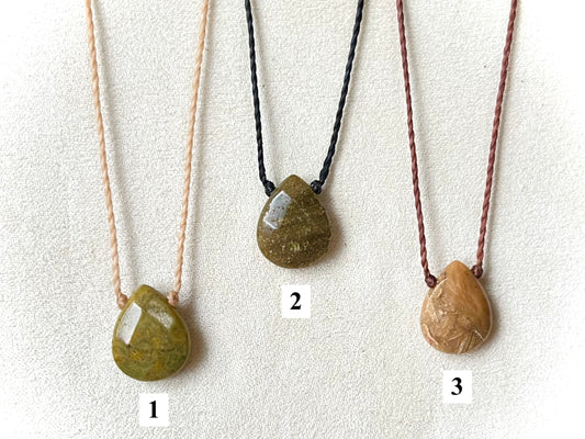 Ocean Jasper Teardrop Chokers