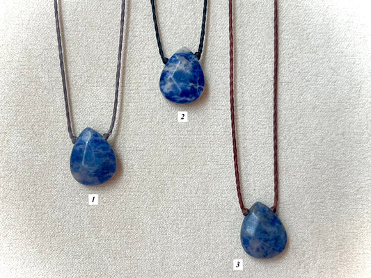 Sodalite Teardrop Chokers