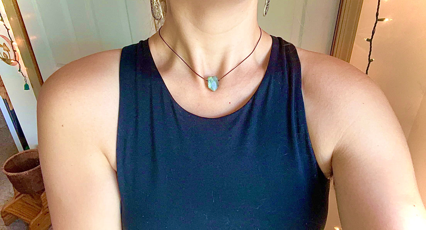 Labradorite Shield Chokers