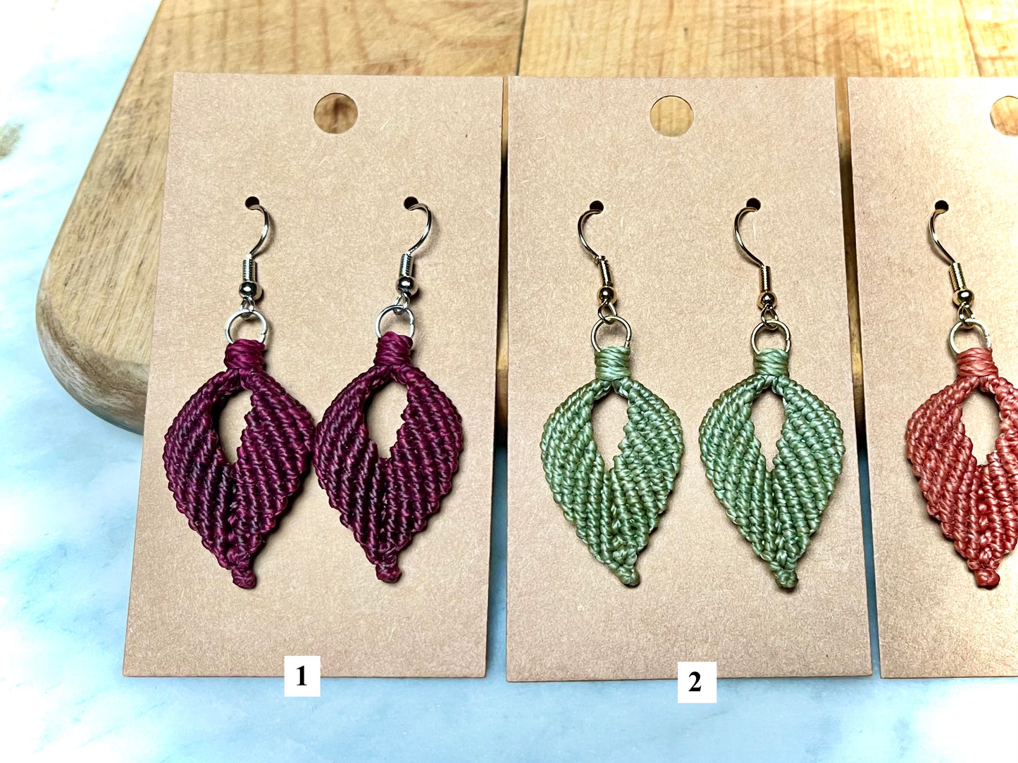 Leafy Earrings ( new color options! 🌈 )