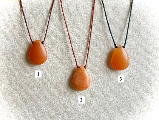 Carnelian Teardrop Chokers