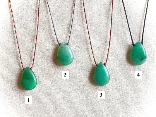 Green Aventurine Teardrop Chokers