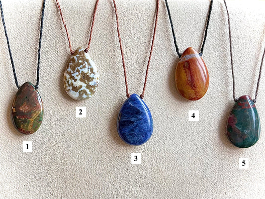 Jasper Teardrop Chokers (large)