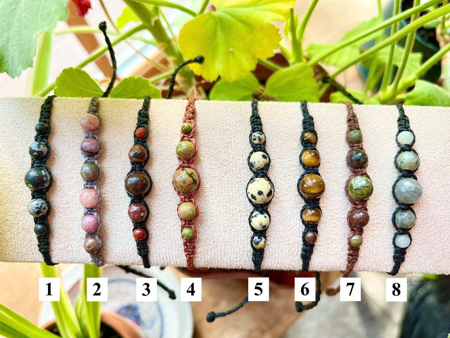 Pixie Beaded Bracelets - Earth Tones