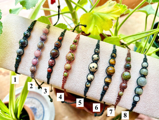 Pixie Beaded Bracelets - Earth Tones