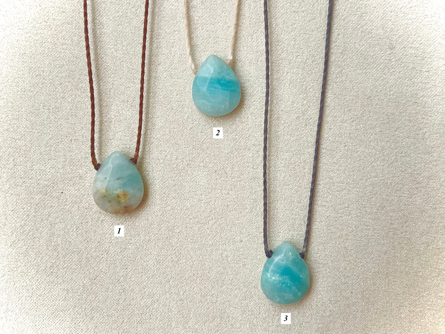 Aquamarine Teardrop Chokers