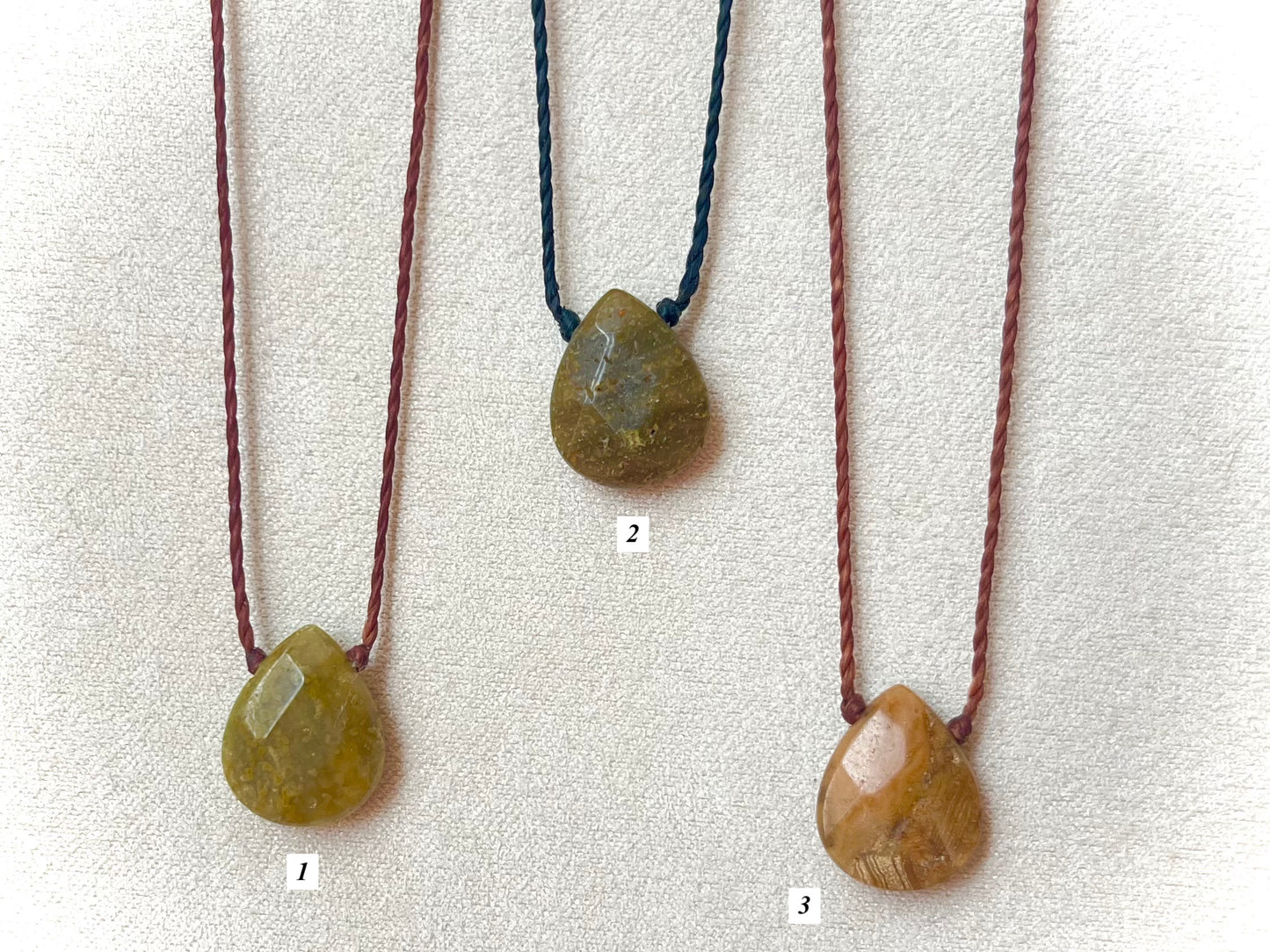 Ocean Jasper Teardrop Chokers