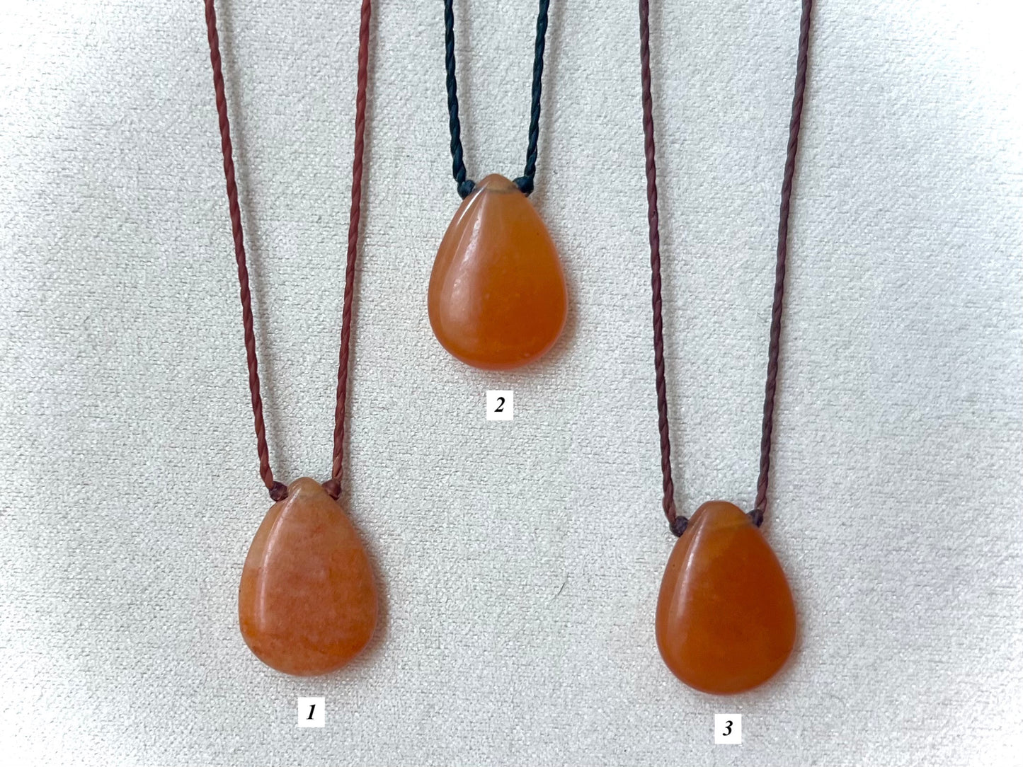 Carnelian Teardrop Chokers
