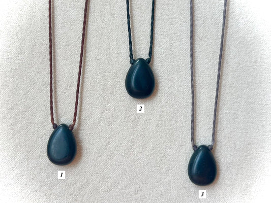 Onyx Teardrop Chokers