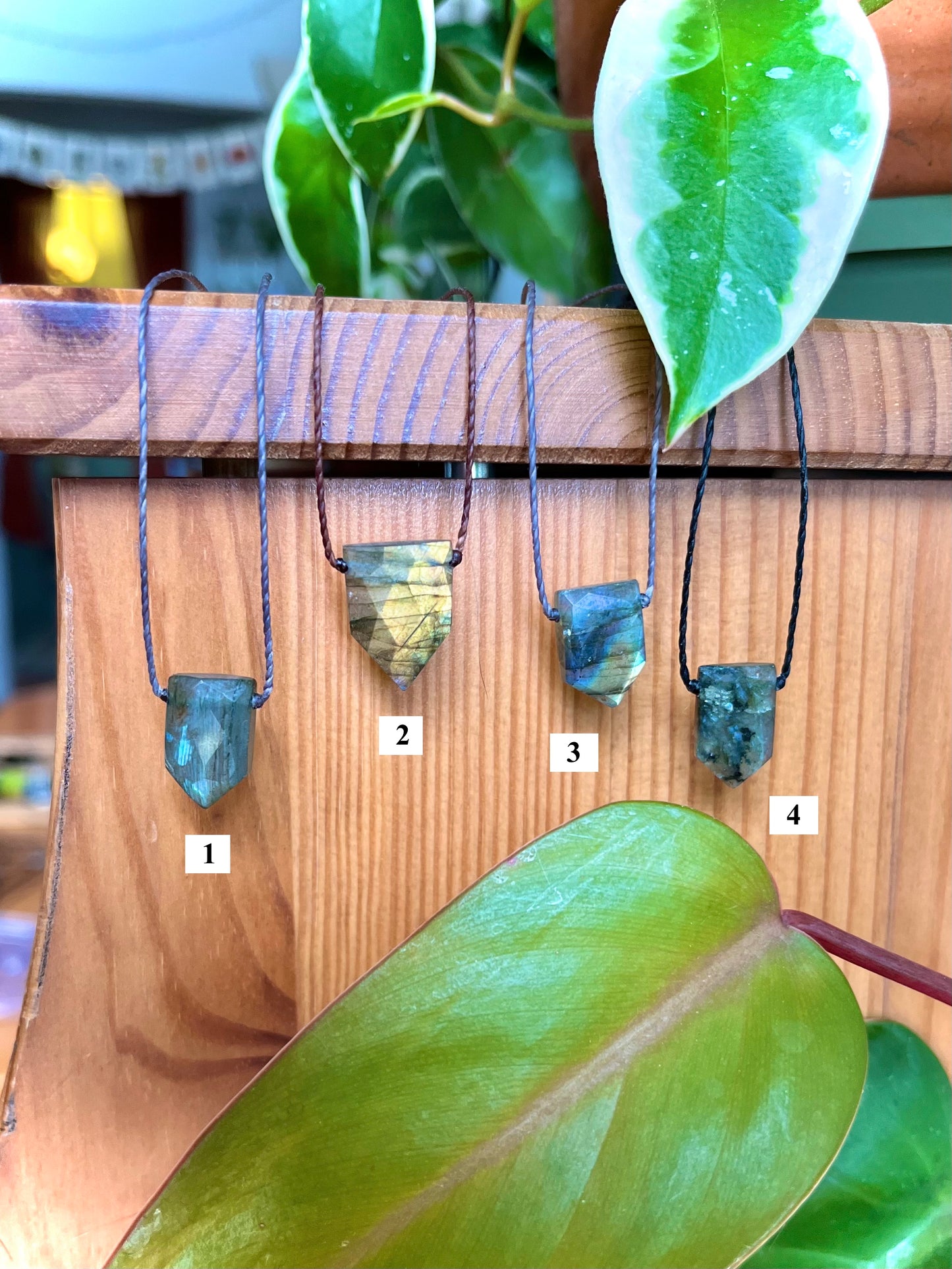 Labradorite Shield Chokers