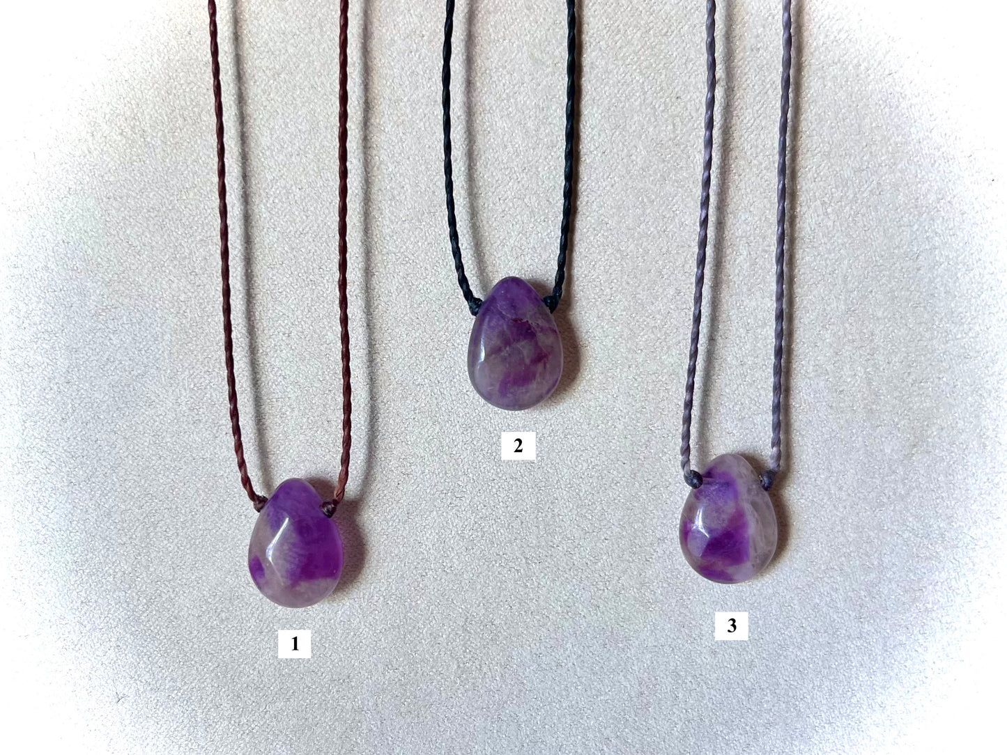 Amethyst Teardrop Chokers