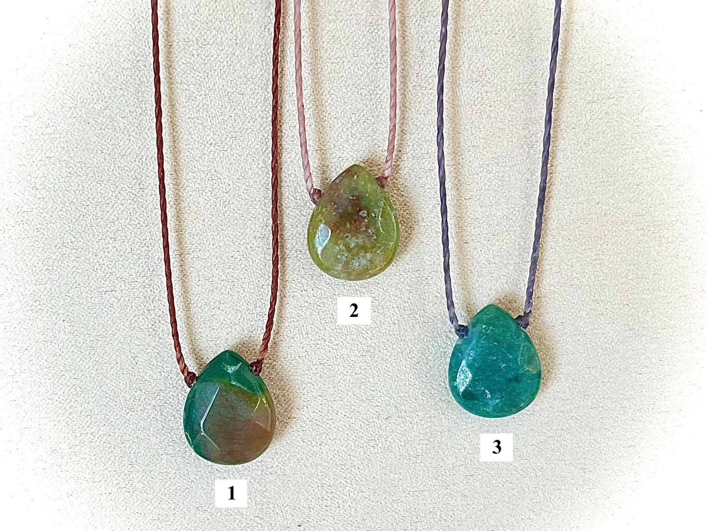 Ocean Jasper Teardrop Chokers